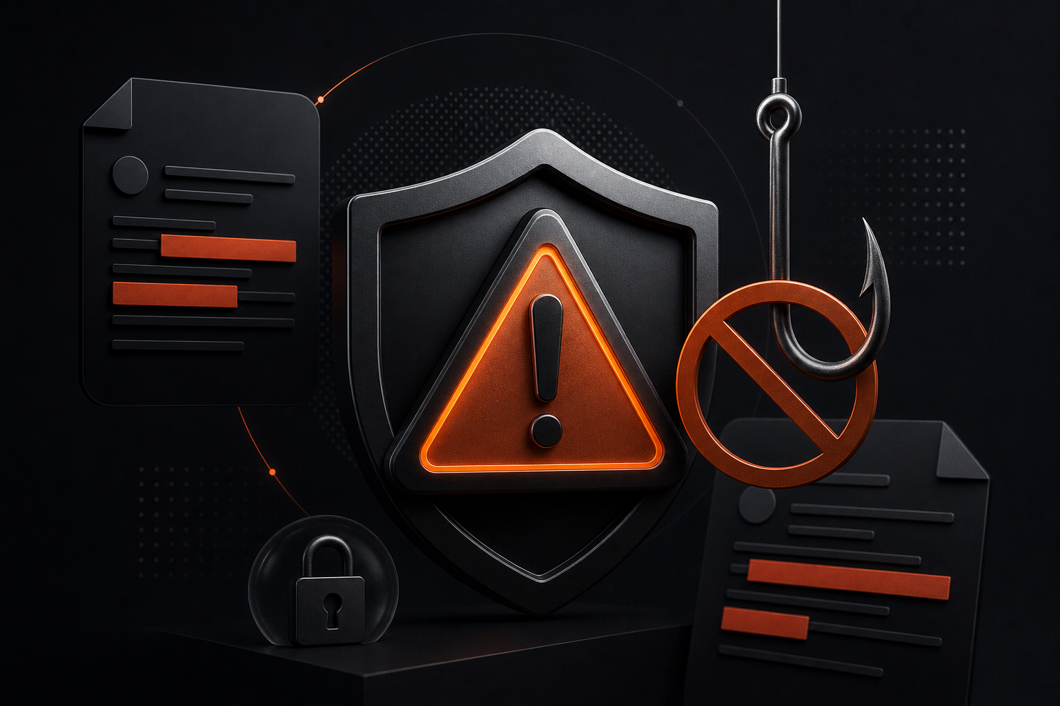 Scam prevention and safety illustration